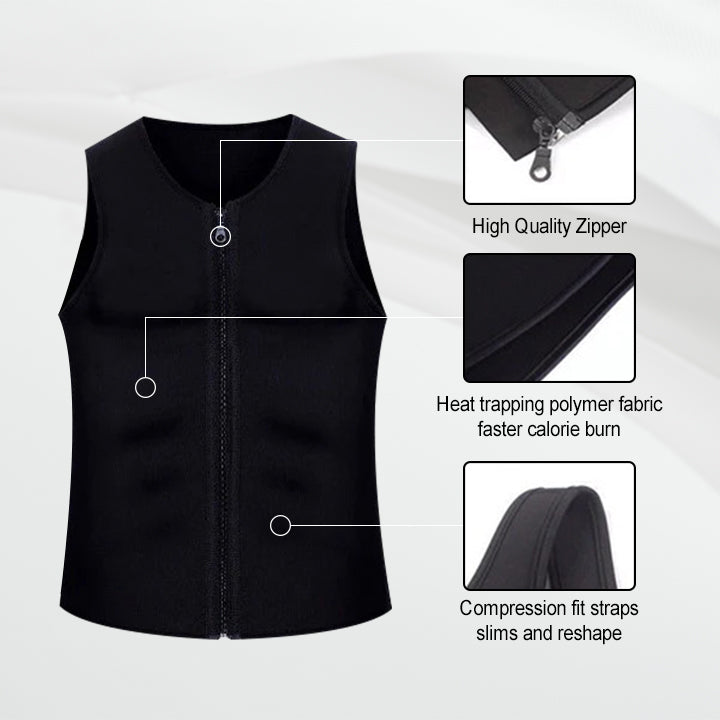 Luhaka™ Gynecomastia Compression Zipper Vest