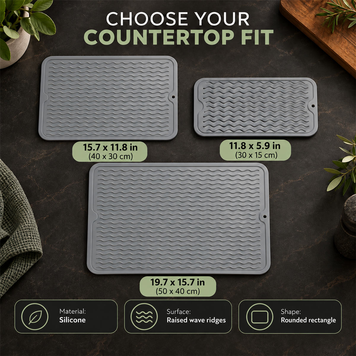 Silicone Dish Drying Mat
