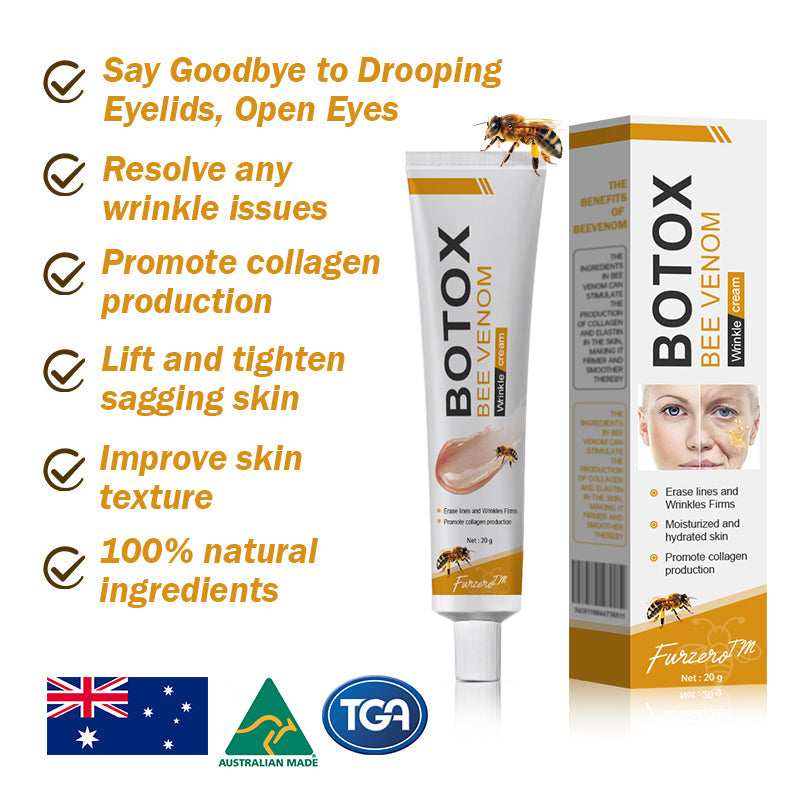 🩸(🪴Made and Shipped from Australia✅) Furzero™ Botox Bee Venom Wrinkle Removal Cream- LAST DAY 70% OFF