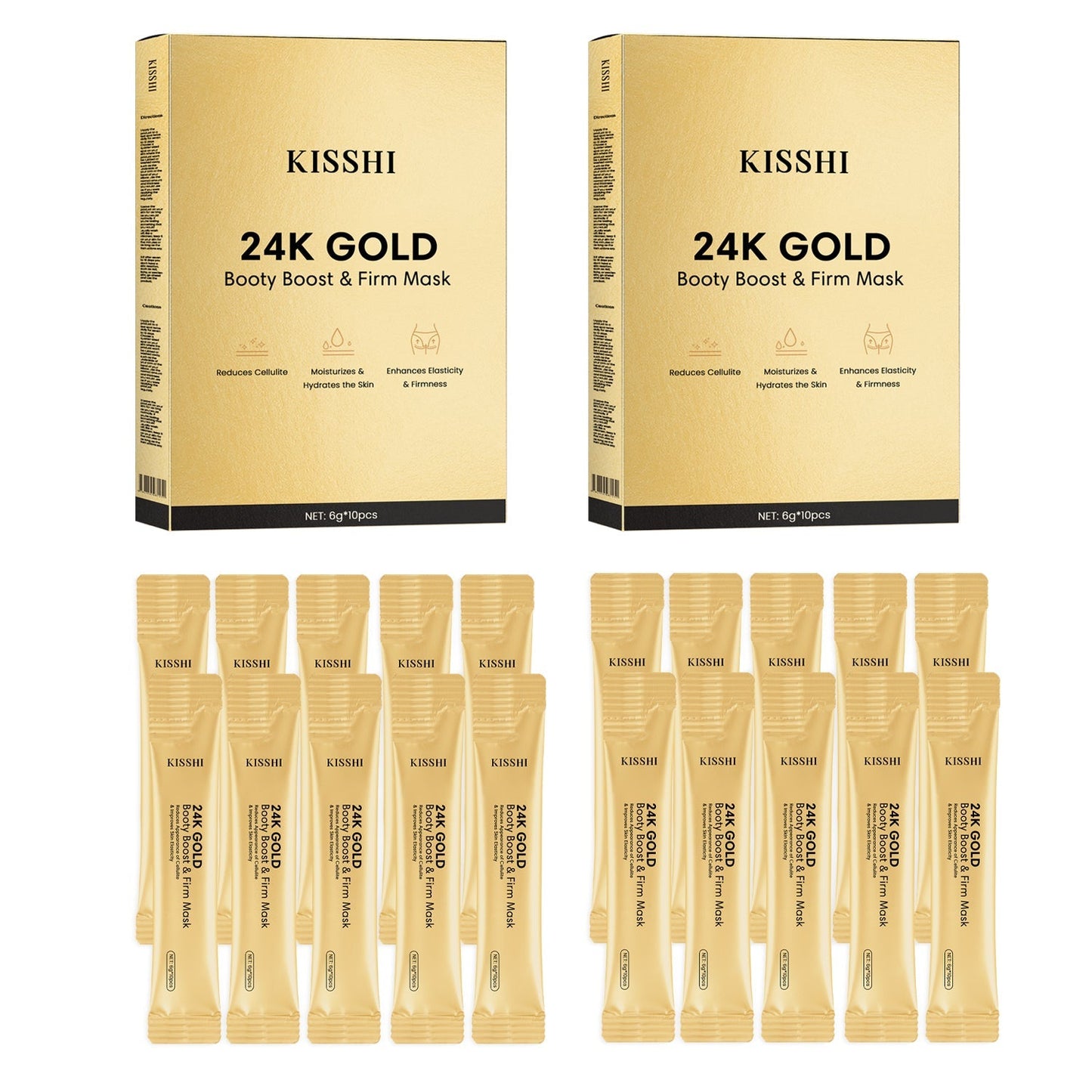 KISSHI™ 24K Gold Booty Boost & Firm Mask(🔥LAST DAY 40% OFF🔥)