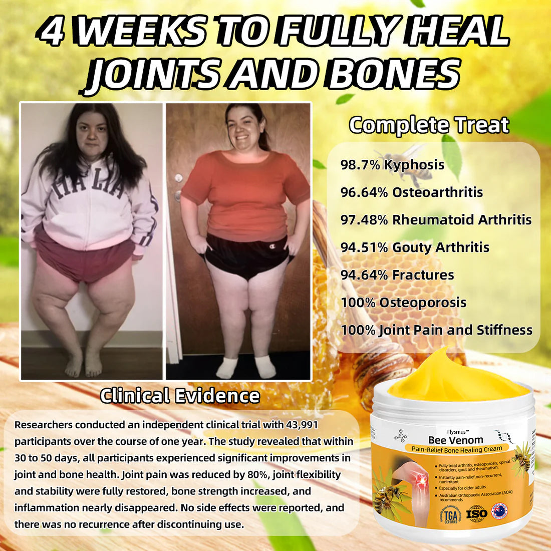 us🌟Flysmus™ Bee-Venom Pain-Relief Bone Healing Cream(Specially for older adults & AOA recommends)💥💥