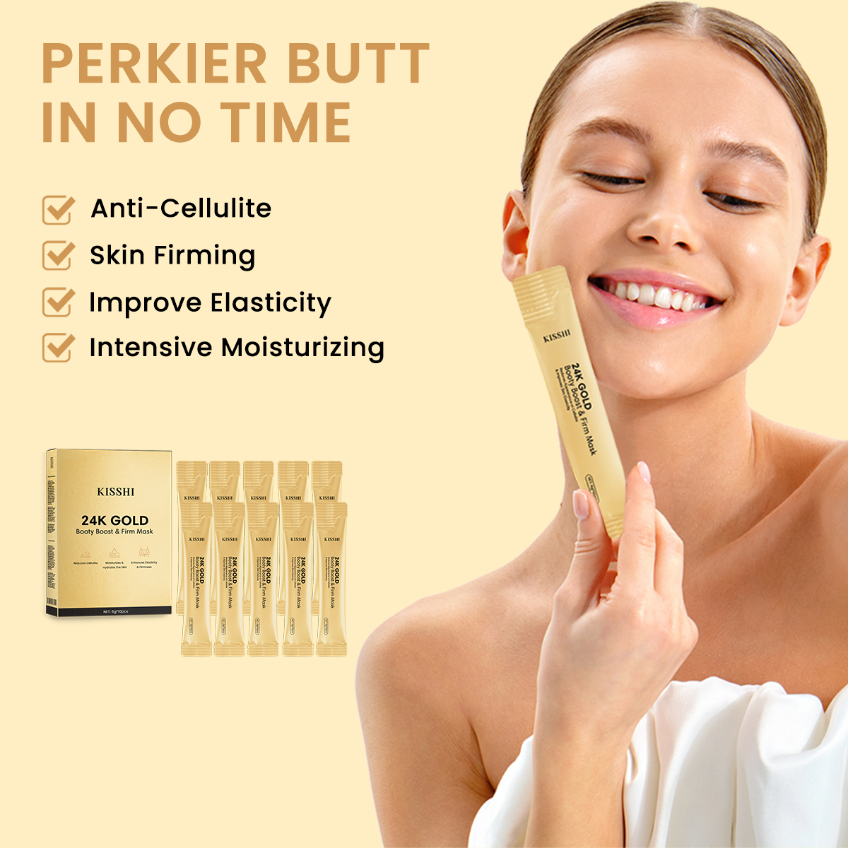 KISSHI™ 24K Gold Booty Boost & Firm Mask(🔥LAST DAY 40% OFF🔥)