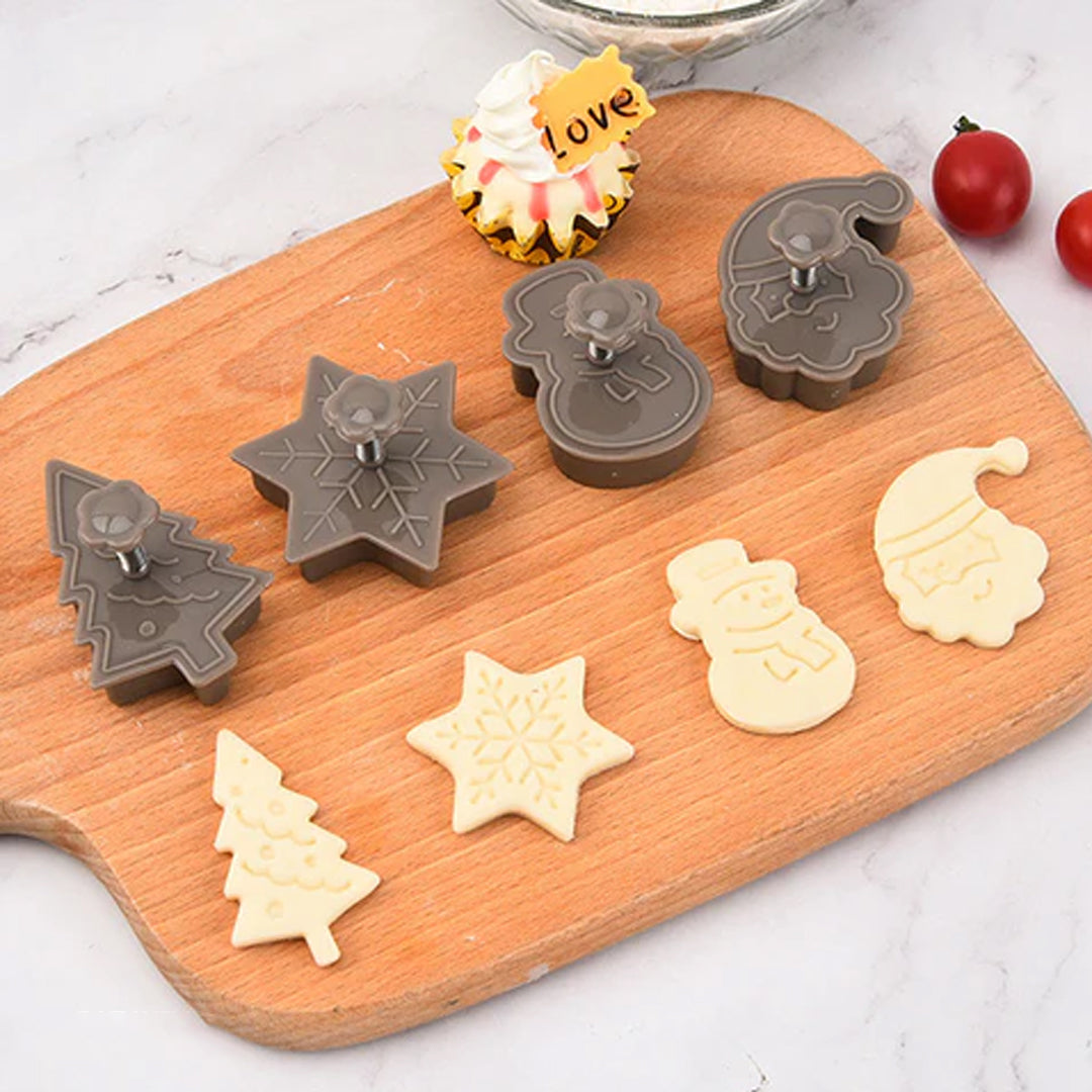 Kisshi™️ Christmas Baking Spring Cookies Stamp Set 🍪 4pcs 🍪
