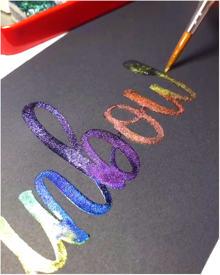 Metallic Watercolor Painting Set
