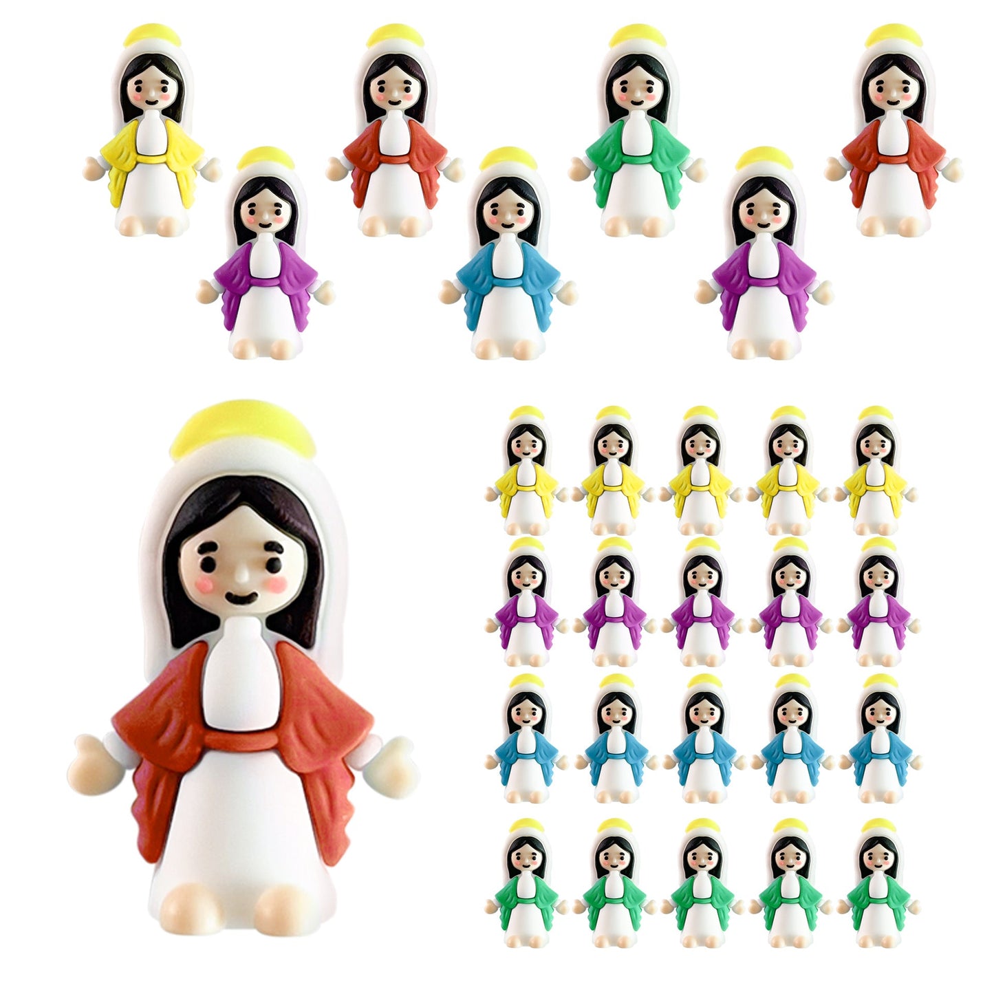 CZTICLE® Mini Santa Maria Figurines (50-Piece/Set)