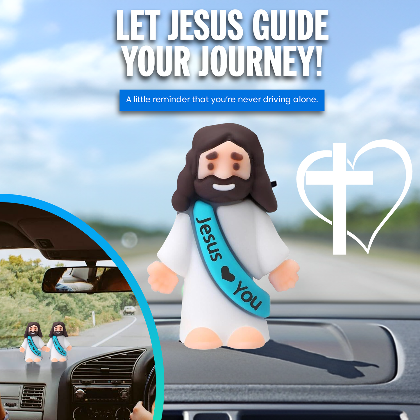 CZTICLE® Multi-Color Mini Jesus Figures Jesus Loves You