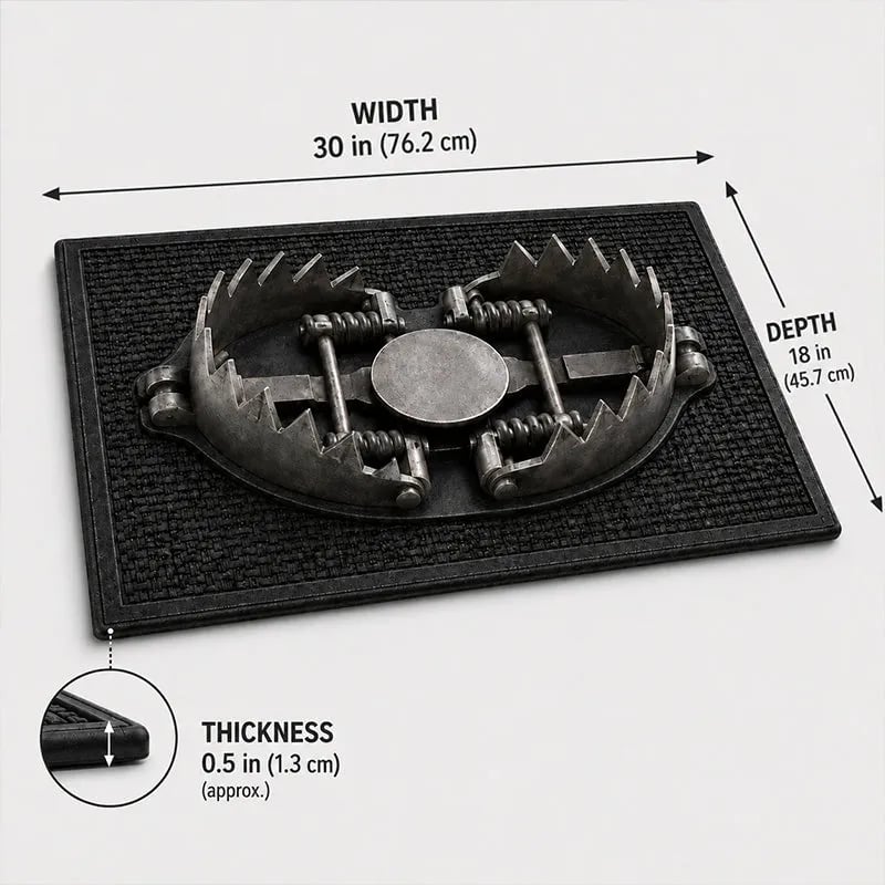 💥 HOT SALE 49% OFF - 😂 Gotcha! 3D Bear Trap Illusion Doormat – Funny Prank Entry Mat