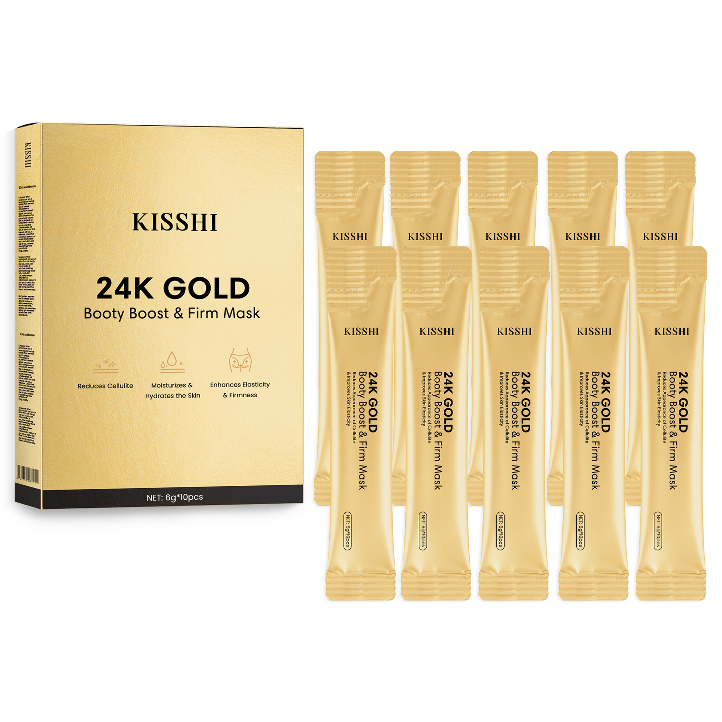 KISSHI™ 24K Gold Booty Boost & Firm Mask(🔥LAST DAY 40% OFF🔥)