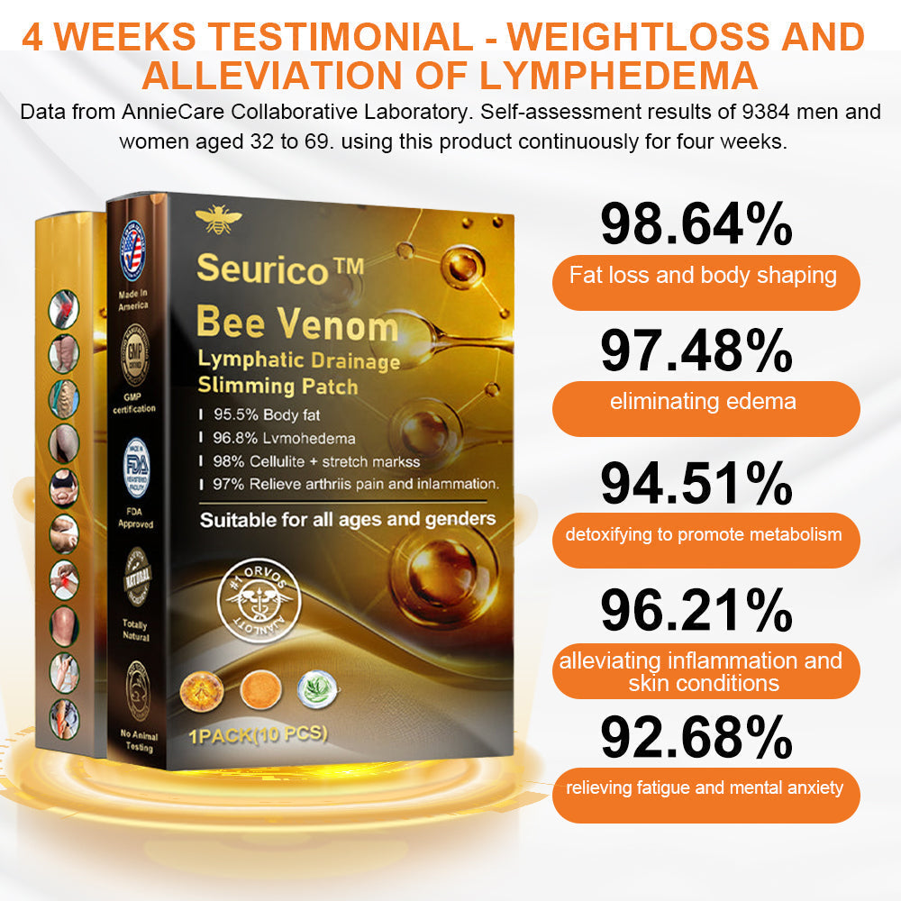🥇Seurico™ Bee Venom Lymphatic Drainage Slimming Patch🔥