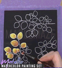 Metallic Watercolor Painting Set