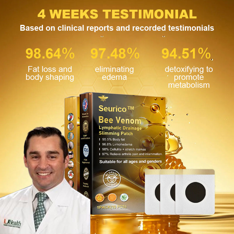 🥇Seurico™ Bee Venom Lymphatic Drainage Slimming Patch🔥