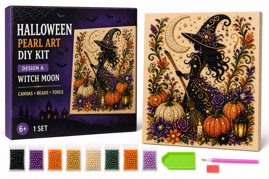 Halloween Ghost Pearl Art DIY Kit