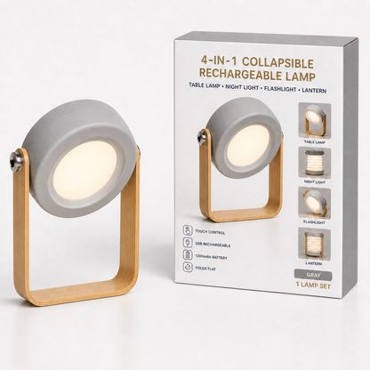 4-in-1 Collapsible Rechargeable Table Lamp