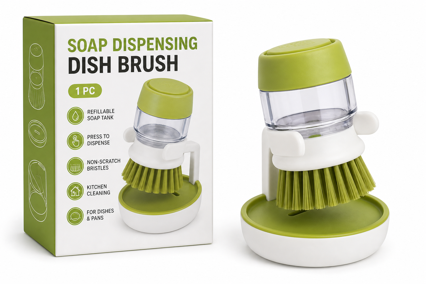 Soap Dispensing Dish Brush