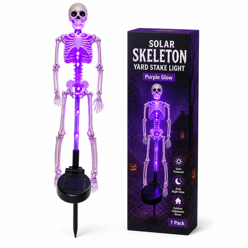 Solar Skeleton Yard Stake Light Free shipping on orders over $39.99！