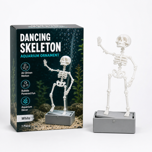 Dancing Skeleton Aquarium Ornament！