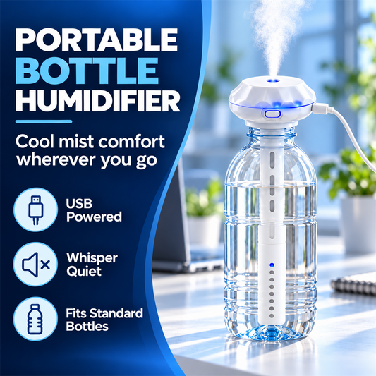 Bottle Top USB Humidifier Stick | Quiet Portable Cool Mist Aroma Diffuser