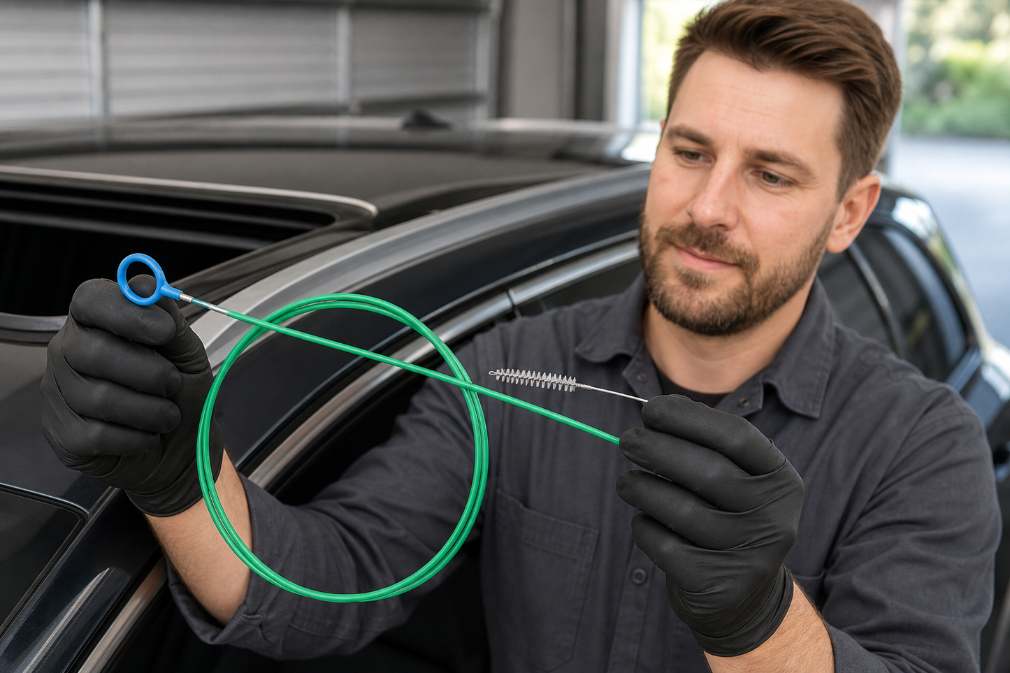 Drain Snake Brush for Sunroof & HVAC Lines