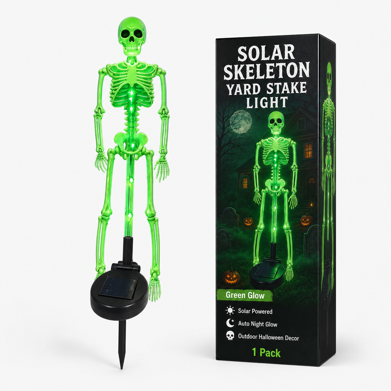 Solar Skeleton Yard Stake Light Free shipping on orders over $39.99！