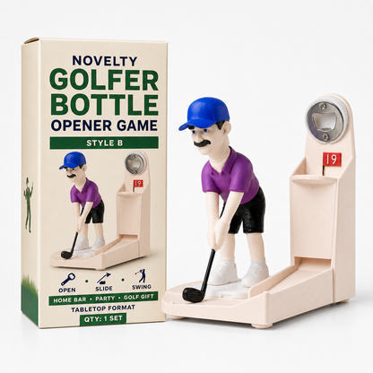 Novelty Golfer Bottle Opener Game Free shipping on orders over $39.99！