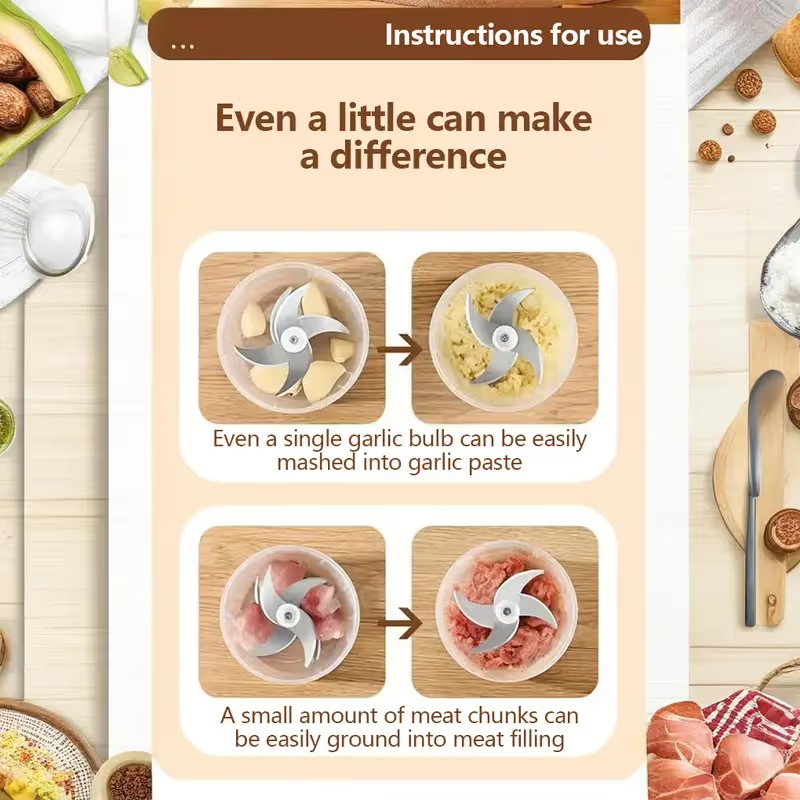 🔥 Half Price Deal! Electric Garlic Chopper That Saves Time in the Kitchen product view