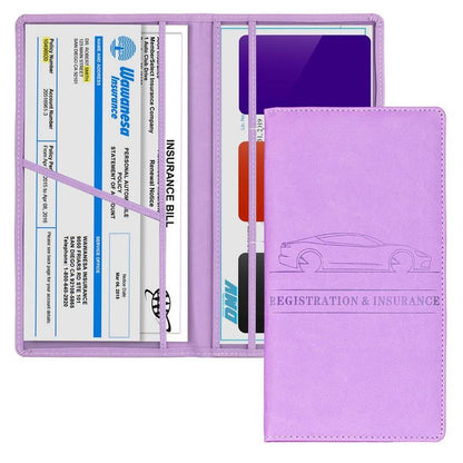 🚘Never Dig Through Your Glove Box Again – Car Registration & Insurance Card Holder