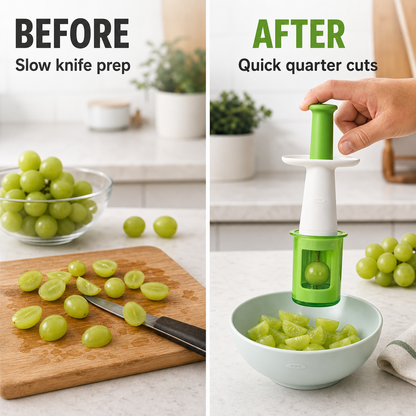 Quick Quarter Grape Cutter