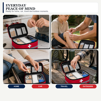 All-in-One Waterproof Emergency Medical Kit for Travel and Everyday Safety