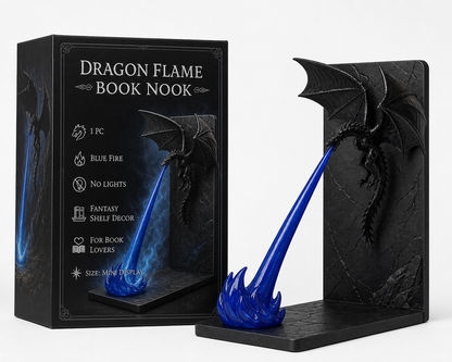 🔥 HOT SALE 🔥🐉Naotstore - Dragon Flame Book Nook