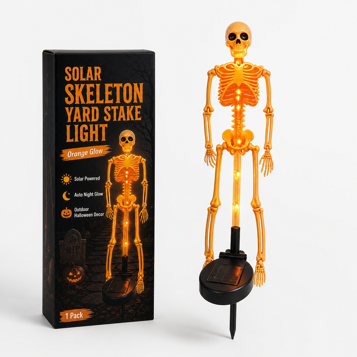 Solar Skeleton Yard Stake Light Free shipping on orders over $39.99！
