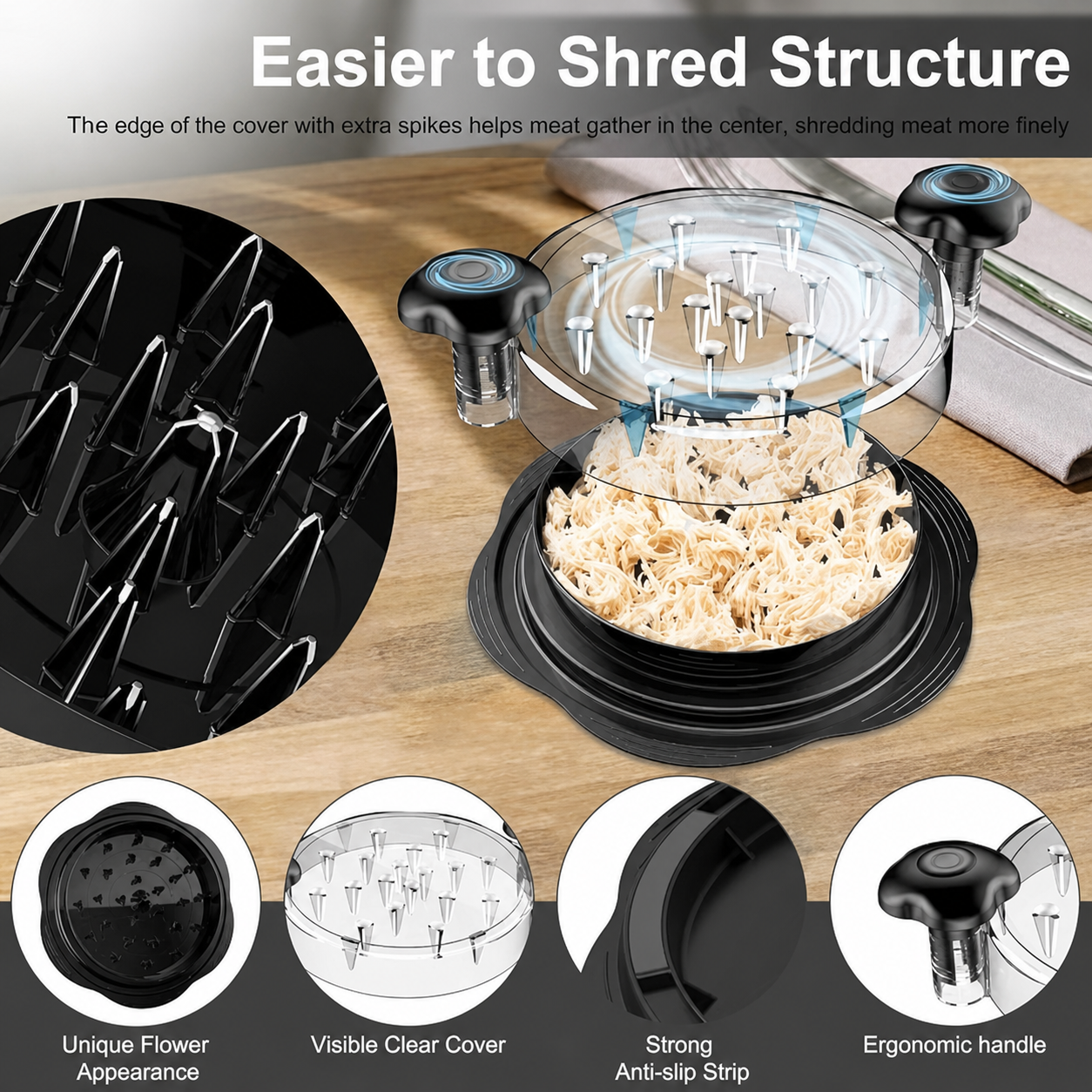 Quick-Twist Chicken Shredder
