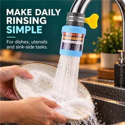 Clamp-On Faucet Water Filter