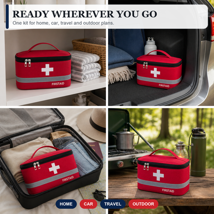 All-in-One Waterproof Emergency Medical Kit for Travel and Everyday Safety