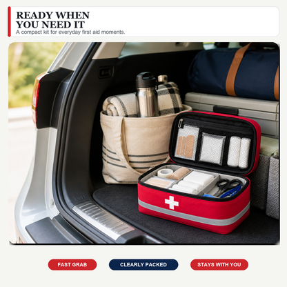 All-in-One Waterproof Emergency Medical Kit for Travel and Everyday Safety