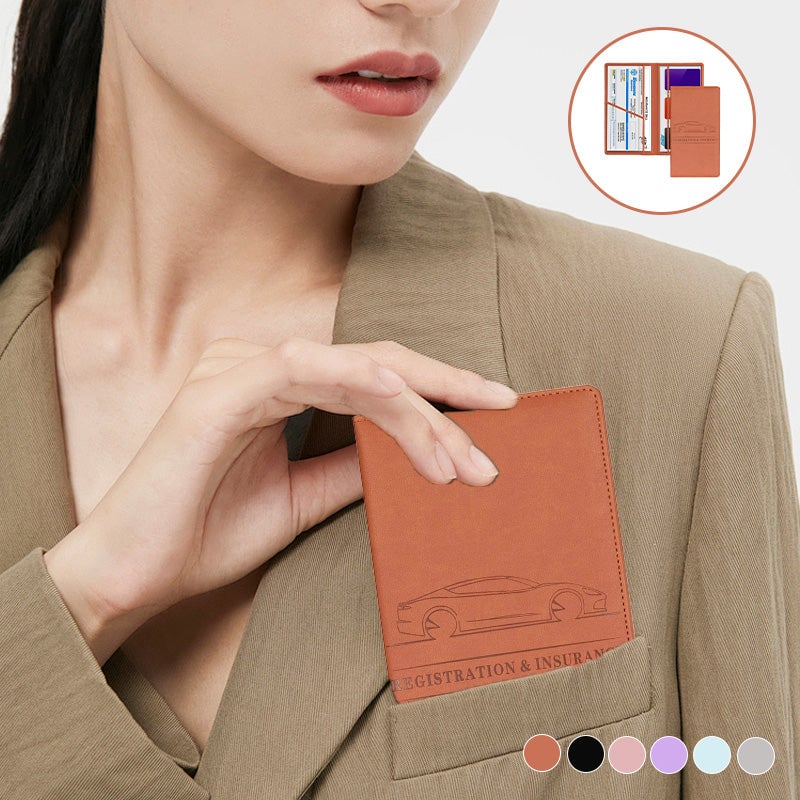 🚘Never Dig Through Your Glove Box Again – Car Registration & Insurance Card Holder