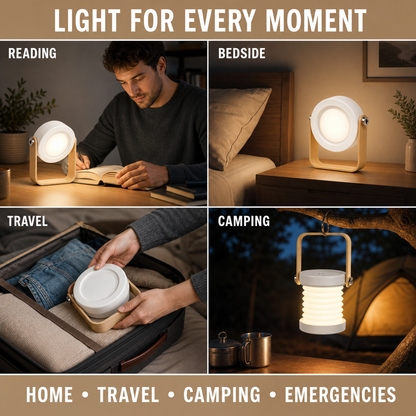 4-in-1 Collapsible Rechargeable Table Lamp