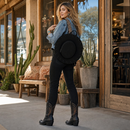 Western Cowgirl Hat Backpack