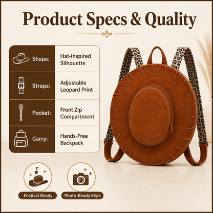 Western Cowgirl Hat Backpack