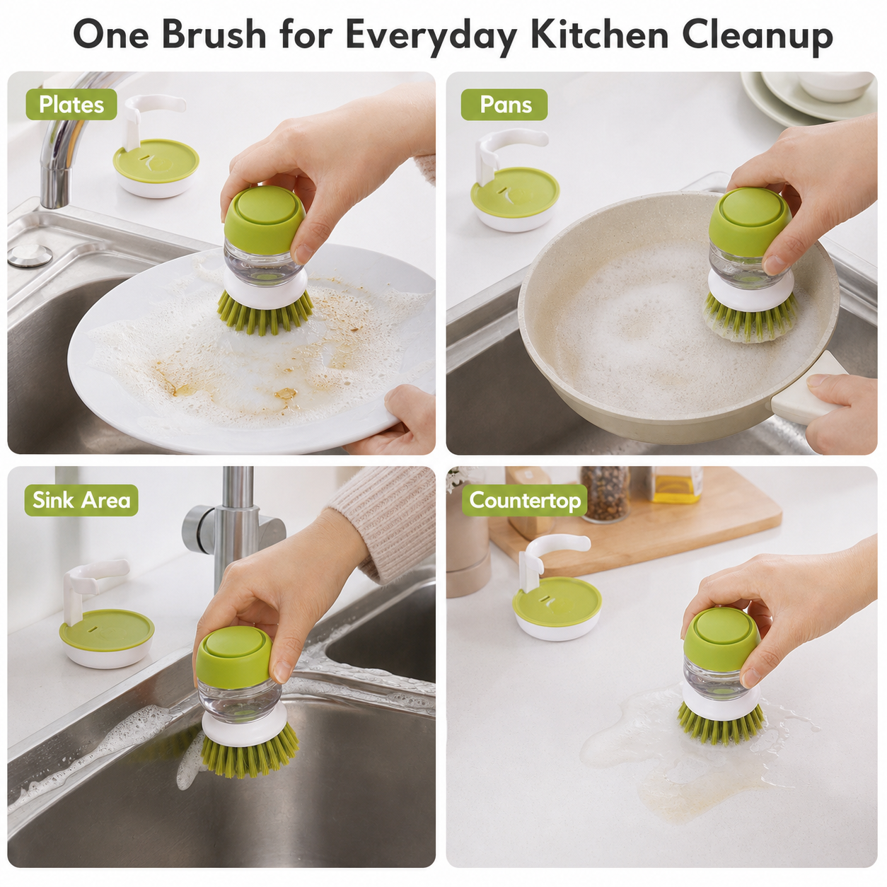 Soap Dispensing Dish Brush
