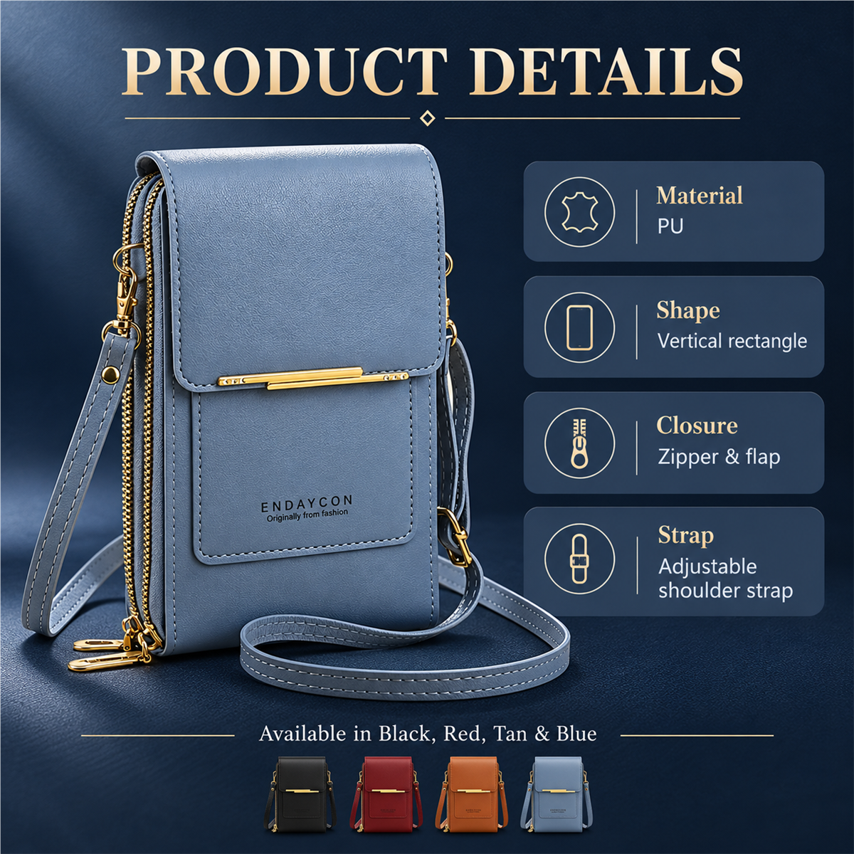 Compact Phone Crossbody Bag