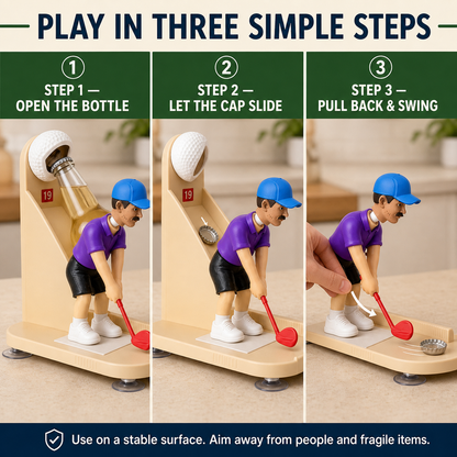 Novelty Golfer Bottle Opener Game Free shipping on orders over $39.99！