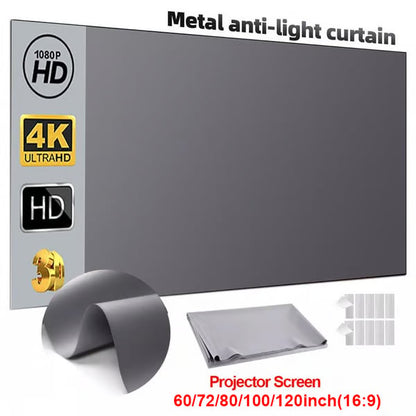 ⚡Hot Sales 49% OFF🔥Anti-Light 4K Projector Screen (16:9)🎥✨