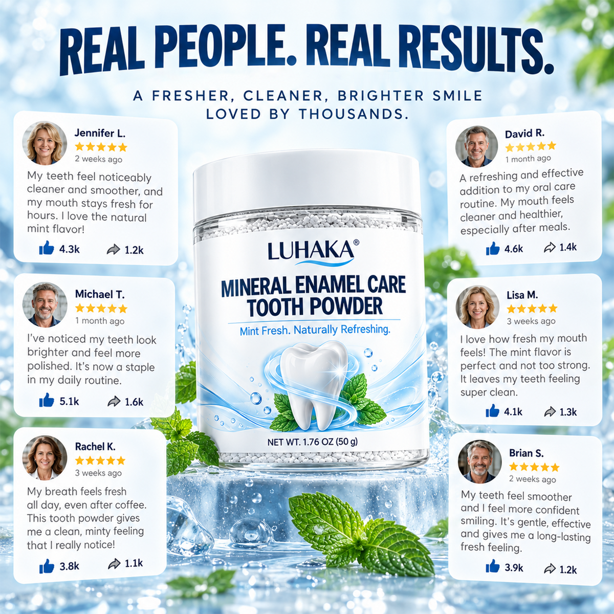 ENAMEL RENEWAL MINERAL TOOTH POWDER