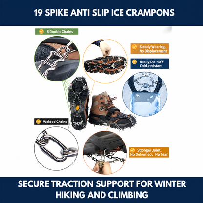19 Spike Anti Slip Ice Crampons