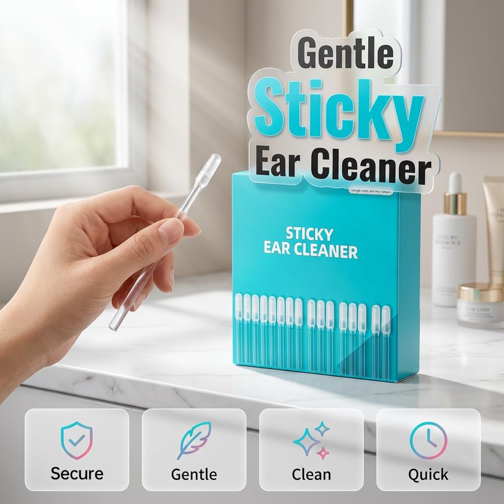 🥳2026 HOT SALE🥳💞50K+ SOLD!🧏‍♂️🌿 50% OFF! Reusable Earwax Remover – Soft adhesive tip. no cotton mess. Simple & gentle for seniors. Keep ears clean & comfortable. 🤲💚