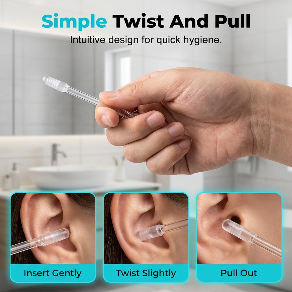 🥳2026 HOT SALE🥳💞50K+ SOLD!🧏‍♂️🌿 50% OFF! Reusable Earwax Remover – Soft adhesive tip. no cotton mess. Simple & gentle for seniors. Keep ears clean & comfortable. 🤲💚