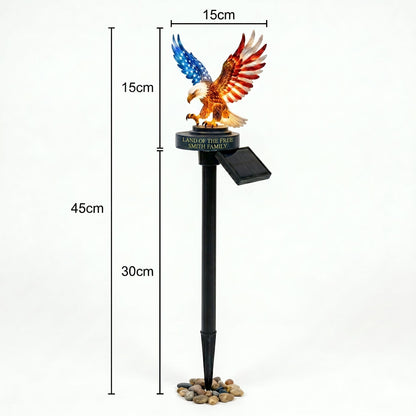 50% OFF 🦅 Personalized Solar Eagle Garden Light – Limited-Time Freedom Tribute