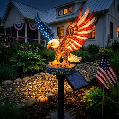 50% OFF 🦅 Personalized Solar Eagle Garden Light – Limited-Time Freedom Tribute