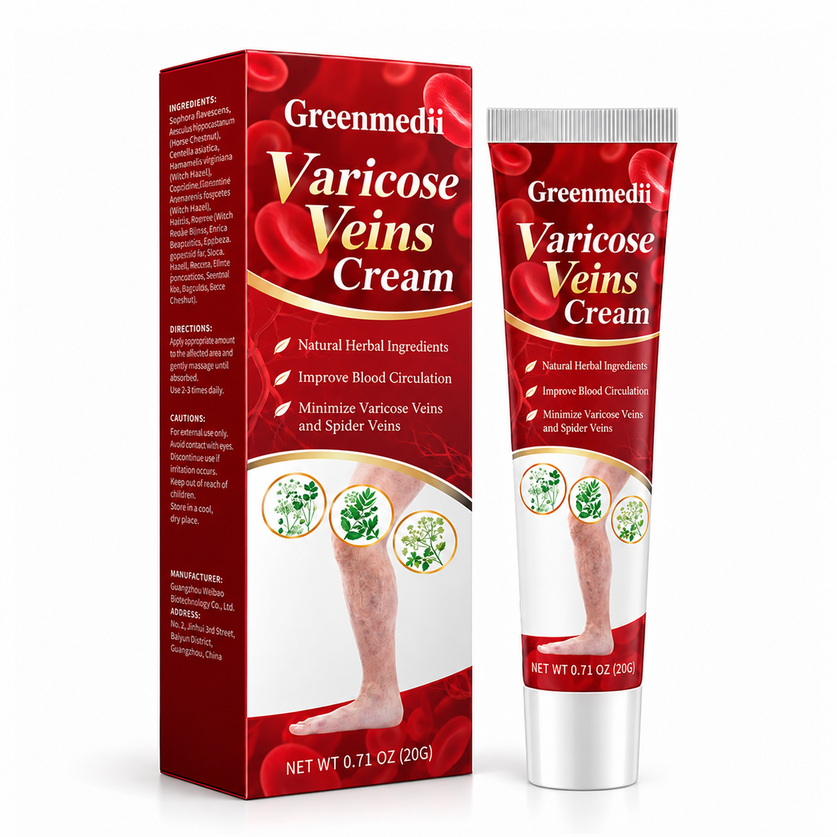 Greenmedii Varicose Veins Cream