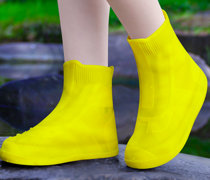 Yellow waterproof shoe covers